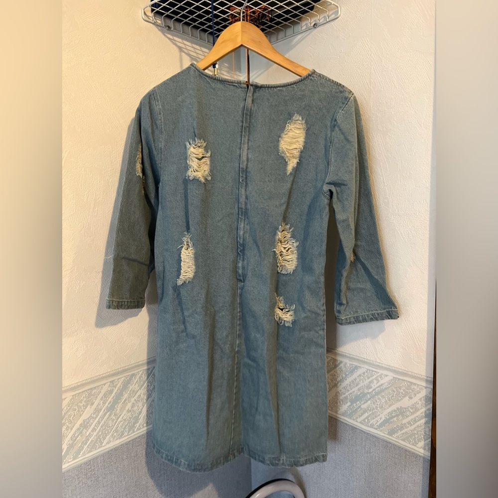 Jean jacket dress shirt